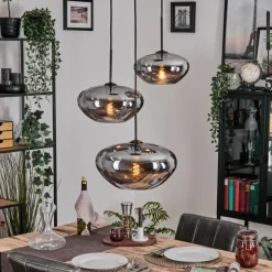 Mertola Suspension, Boule lumineuse Noir, 3 lumières