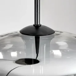 Mertola Suspension, Boule lumineuse Noir, 3 lumières