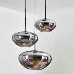 Mertola Suspension, Boule lumineuse Noir, 3 lumières