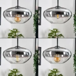 Mertola Suspension, Boule lumineuse Noir, 3 lumières