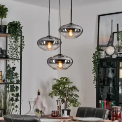 Mertola Suspension, Boule lumineuse Noir, 3 lumières