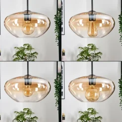 Mertola Suspension, Boule lumineuse Noir, 3 lumières