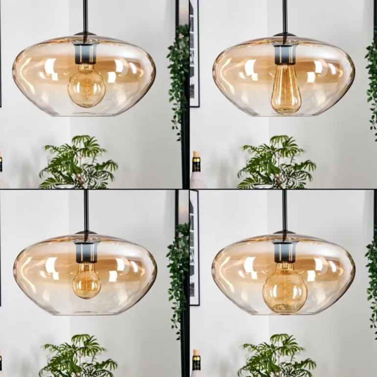 Mertola Suspension, Boule lumineuse Noir, 3 lumières