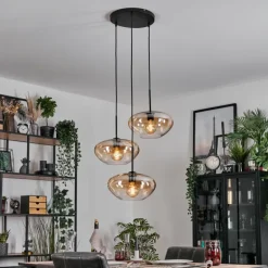Mertola Suspension, Boule lumineuse Noir, 3 lumières