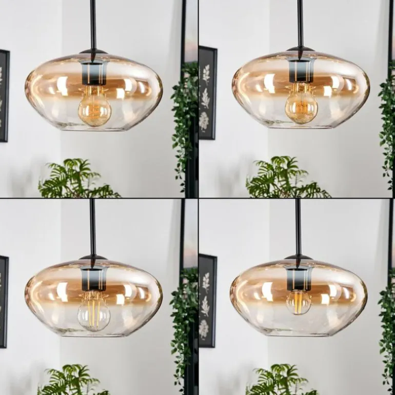 Mertola Suspension, Boule lumineuse Noir, 3 lumières