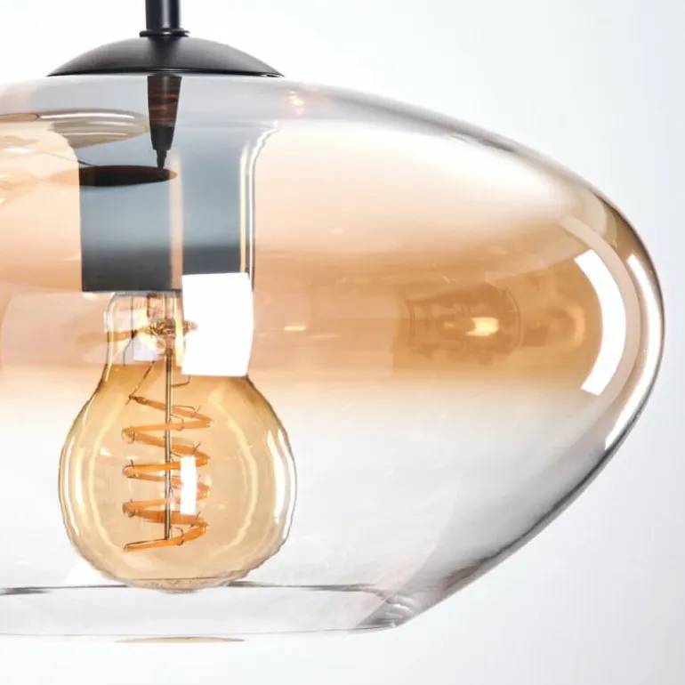 Mertola Suspension, Boule lumineuse Noir, 3 lumières