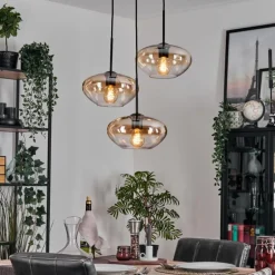 Mertola Suspension, Boule lumineuse Noir, 3 lumières