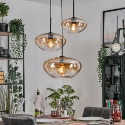 Mertola Suspension, Boule lumineuse Noir, 3 lumières