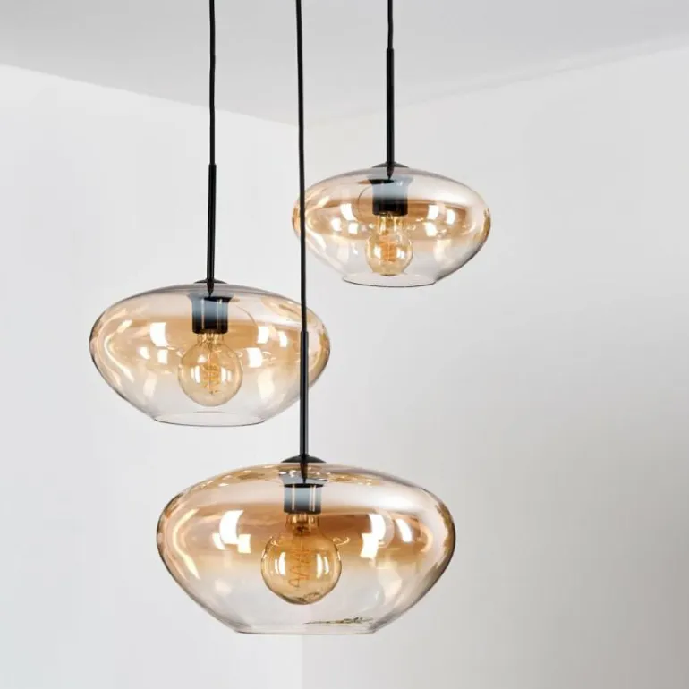 Mertola Suspension, Boule lumineuse Noir, 3 lumières