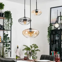 Mertola Suspension, Boule lumineuse Noir, 3 lumières