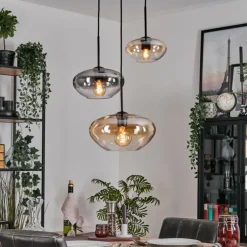 Mertola Suspension, Boule lumineuse Noir, 3 lumières