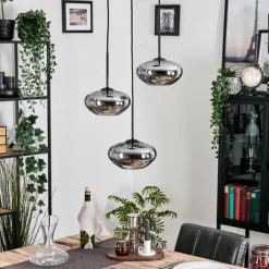 Mertola Suspension, Boule lumineuse Noir, 3 lumières