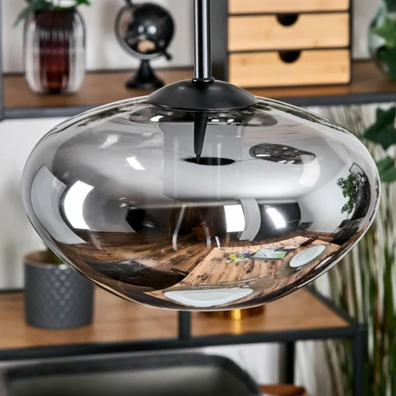 Mertola Suspension, Boule lumineuse Noir, 3 lumières
