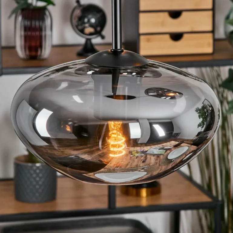 Mertola Suspension, Boule lumineuse Noir, 3 lumières