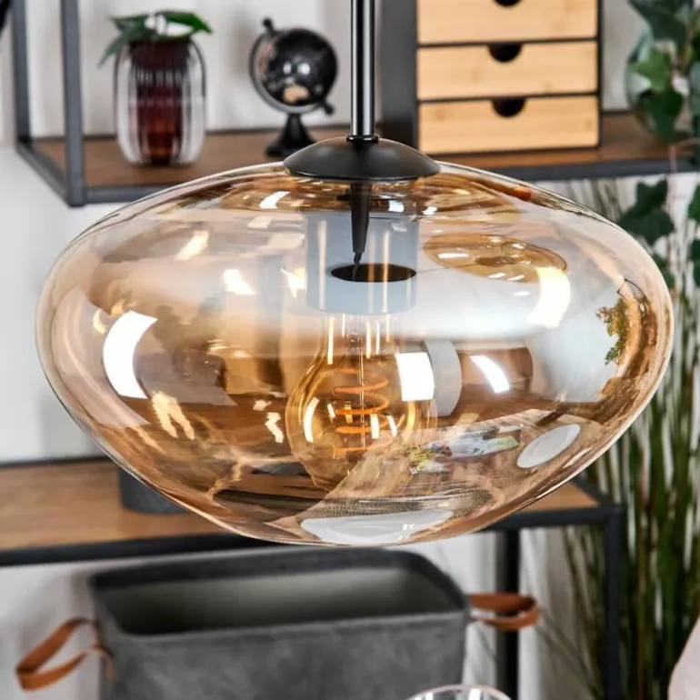 Mertola Suspension, Boule lumineuse Noir, 3 lumières