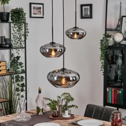 Mertola Suspension, Boule lumineuse Noir, 3 lumières
