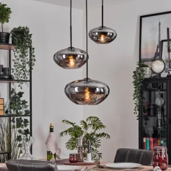 Mertola Suspension, Boule lumineuse Noir, 3 lumières