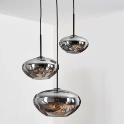 Mertola Suspension, Boule lumineuse Noir, 3 lumières