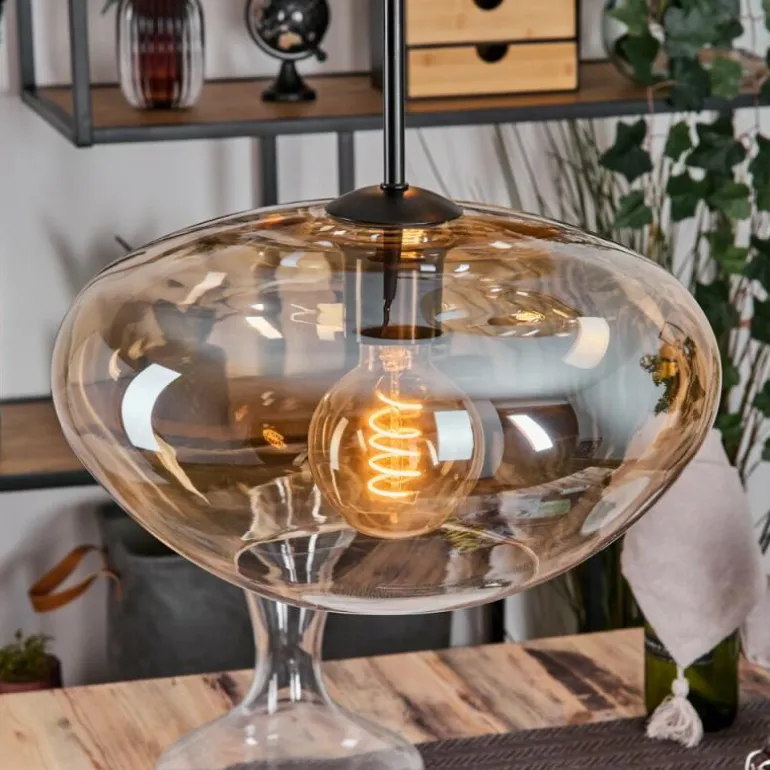 Mertola Suspension, Boule lumineuse Noir, 3 lumières
