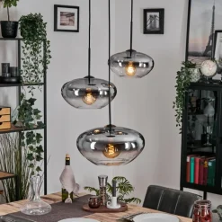 Mertola Suspension, Boule lumineuse Noir, 3 lumières