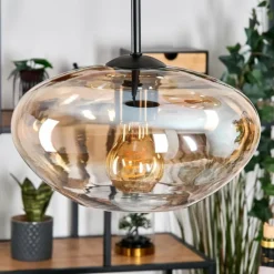 Mertola Suspension, Boule lumineuse Noir, 3 lumières