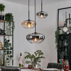 Mertola Suspension, Boule lumineuse Noir, 3 lumières