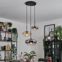 Mertola Suspension, Boule lumineuse Noir, 3 lumières