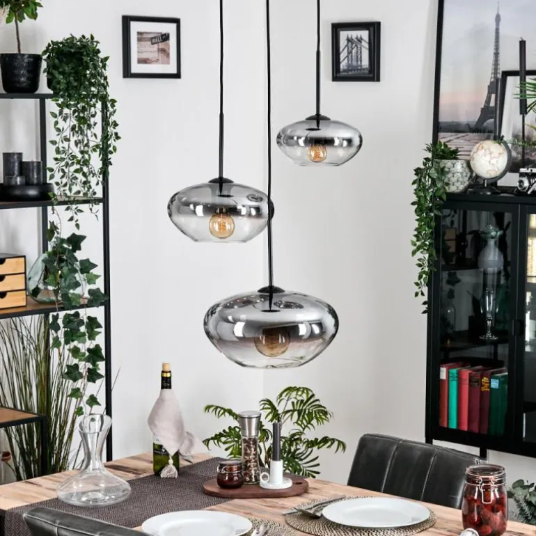 Mertola Suspension, Boule lumineuse Noir, 3 lumières