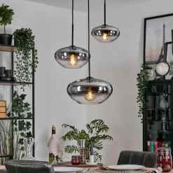 Mertola Suspension, Boule lumineuse Noir, 3 lumières