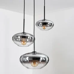 Mertola Suspension, Boule lumineuse Noir, 3 lumières