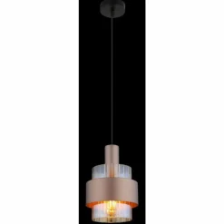 Milley Suspension Luminaires Globo Lighting Noir, 1 lumière