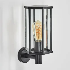 Monfanim Lampe murale d´extérieur Noir, 1 lumière
