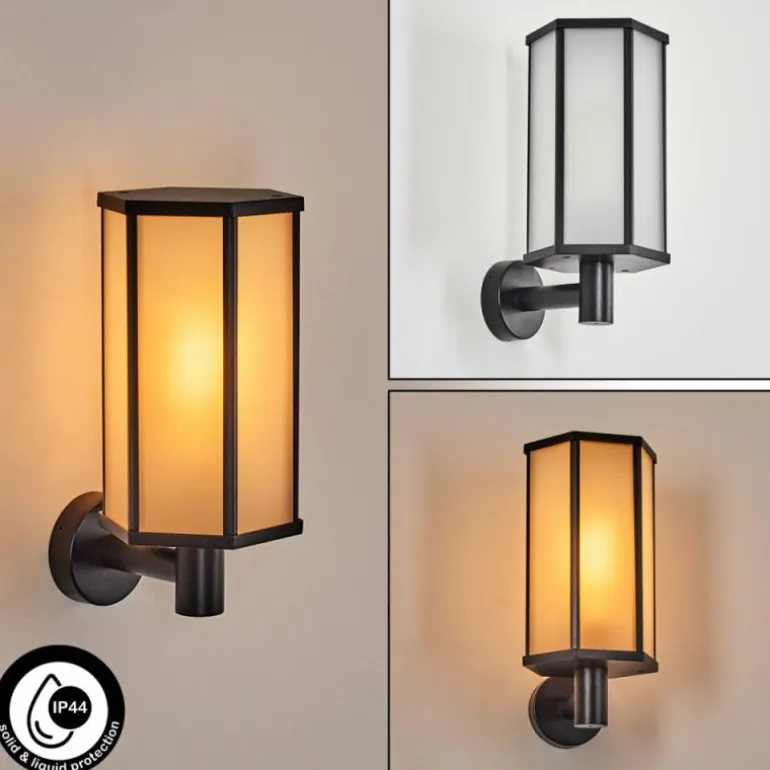 Monfanim Lampe murale d´extérieur Noir, 1 lumière