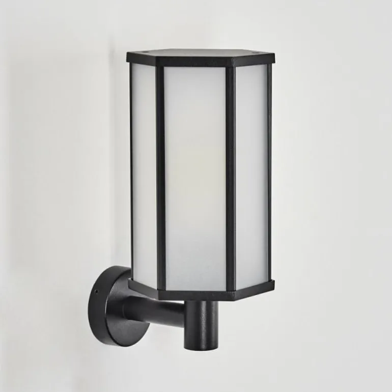 Monfanim Lampe murale d´extérieur Noir, 1 lumière
