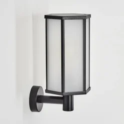 Monfanim Lampe murale d´extérieur Noir, 1 lumière