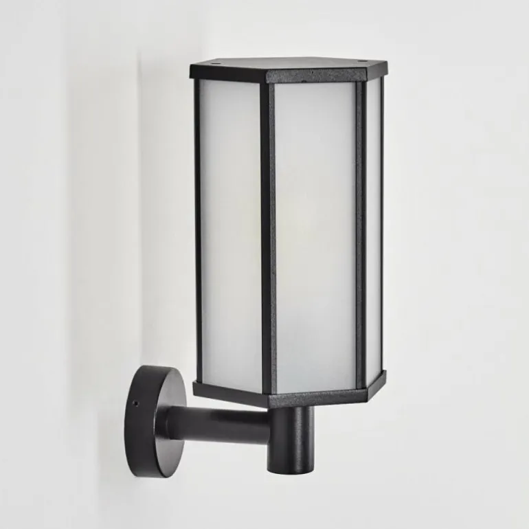 Monfanim Lampe murale d´extérieur Noir, 1 lumière