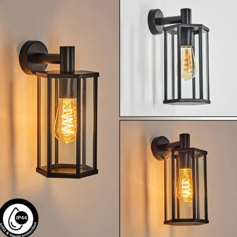 Monfanim Lampe murale d´extérieur Noir, 1 lumière