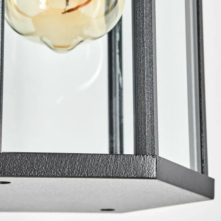 Monfanim Lampe murale d´extérieur Noir, 1 lumière