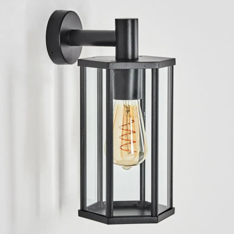 Monfanim Lampe murale d´extérieur Noir, 1 lumière