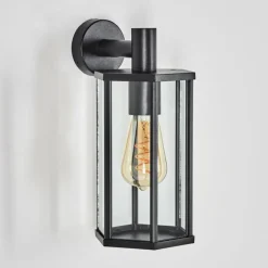 Monfanim Lampe murale d´extérieur Noir, 1 lumière