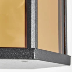 Monfanim Lampe murale d´extérieur Noir, 1 lumière