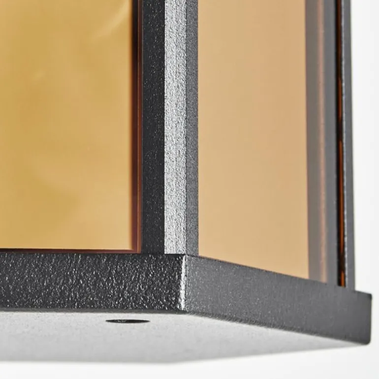 Monfanim Lampe murale d´extérieur Noir, 1 lumière