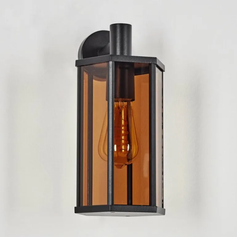 Monfanim Lampe murale d´extérieur Noir, 1 lumière