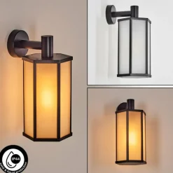 Monfanim Lampe murale d´extérieur Noir, 1 lumière