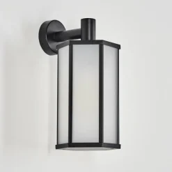 Monfanim Lampe murale d´extérieur Noir, 1 lumière