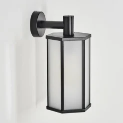 Monfanim Lampe murale d´extérieur Noir, 1 lumière