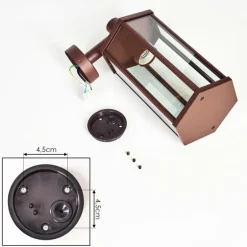 Monfanim Lampe murale d´extérieur Rouille, 1 lumière