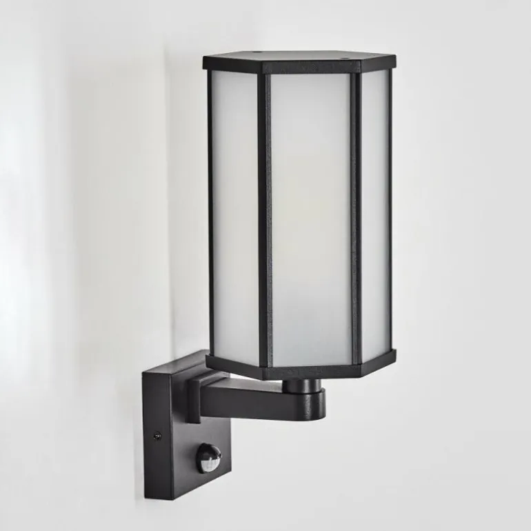 Monfanim Lampe murale d´extérieur Noir, 1 lumière