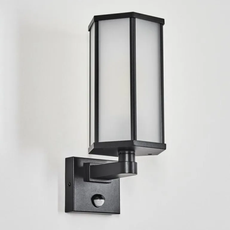 Monfanim Lampe murale d´extérieur Noir, 1 lumière