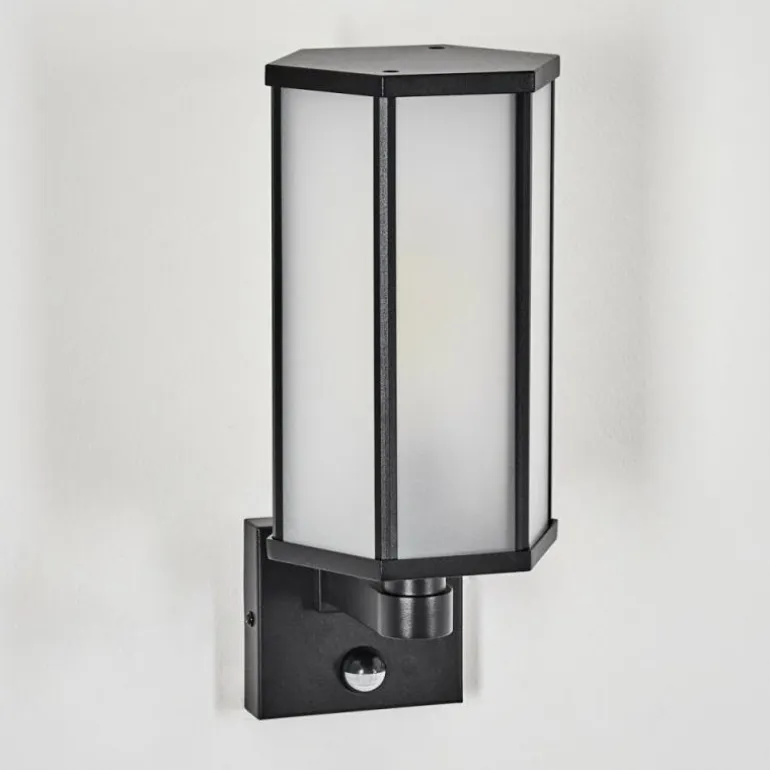 Monfanim Lampe murale d´extérieur Noir, 1 lumière